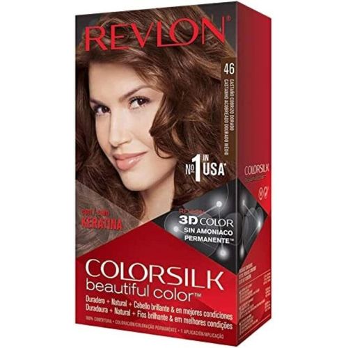 Revlon ColorSilk Med Golden Chestnut Brown - 46 (60ml + 60ml +10ml)