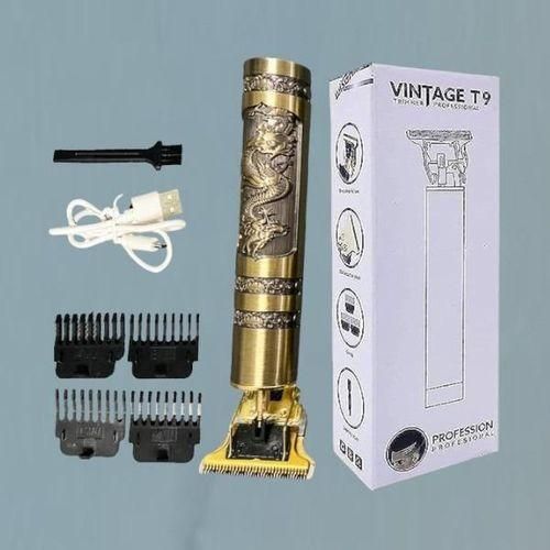 Vintage Stainless Steel Blades Hair Cutting T9 Hair Clipper Trimmer Shaver