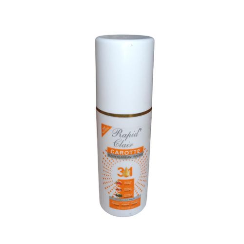 Rapid Clair 3in1 Carrot, Turmeric & Moringa Face & Body Serum. Lightens the skin, Moisturizes, Protects, Smooths, Makes skin young, Softens, Clarifies, Unifies, Removes Pimples & Dark Spots
