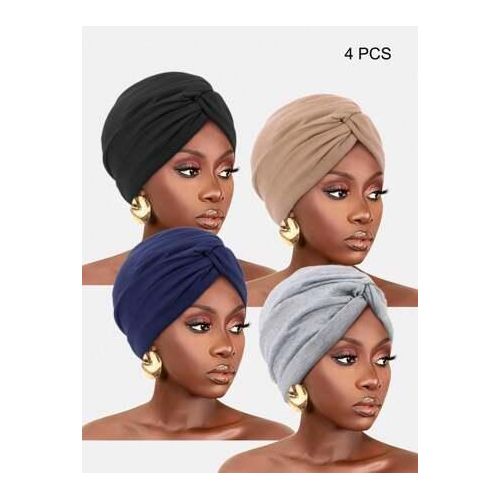 4pcs stretchy Hair turban colorful Headband /Makeup Hair Hoop Makeup Headwrap Women