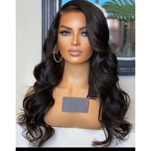 Wavy Semi Human Frontal Lace Wig