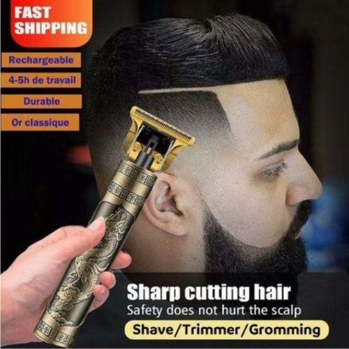 Vintage BEST T9 Dragon ELECTRIC RECHARGEABLE Metal Hair Clipper – GOLD FOR MEN AND WOMEN HAIR SHAVING MACHINE
