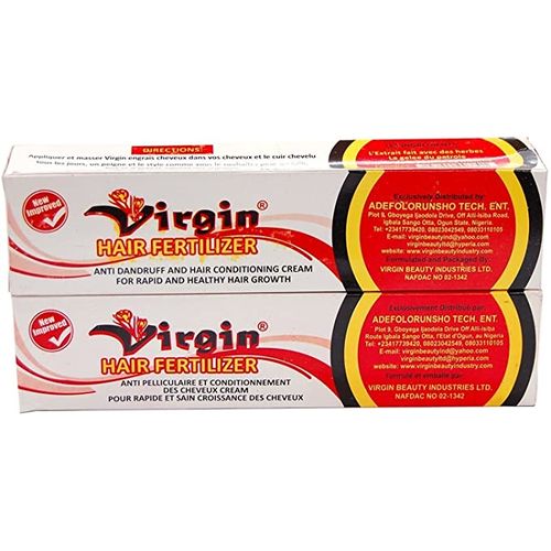 VIRGIN Hair Fertilizer Fast Anti Dandruff & Growth Cream (2Pcs)