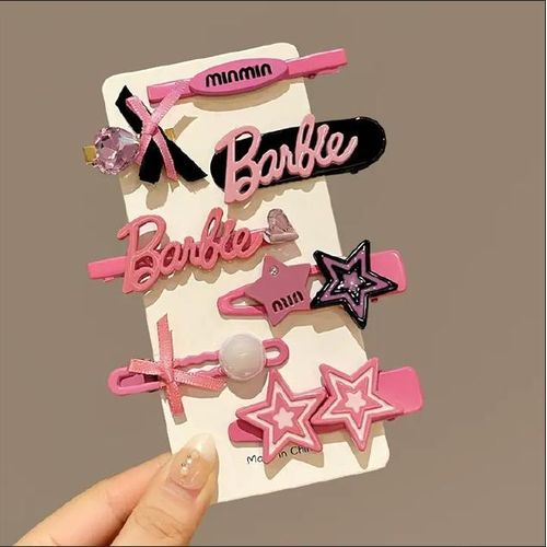 TS Y2K Hair Clips for Girls Women, Cute Hair Clips for Women Pink Silver Black Hair Accessories, Heart Bow Star Hair Clips Y2K Accessories Kawaii Hair Clips