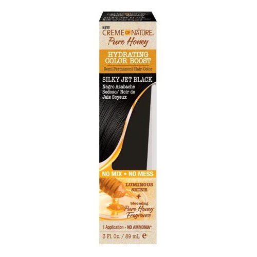 Creme Of Nature Pure Honey Color Boost Semi-Permanent HC Silky Jet Black