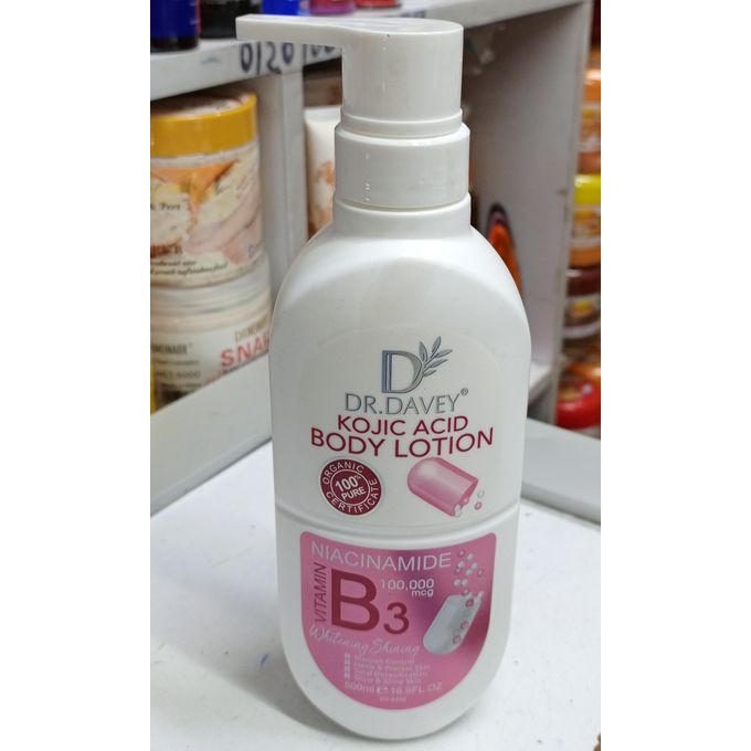 Dr. Davey Kojic Acid Body Lotion with Niacinamide & Vitamin B3 - 500ml