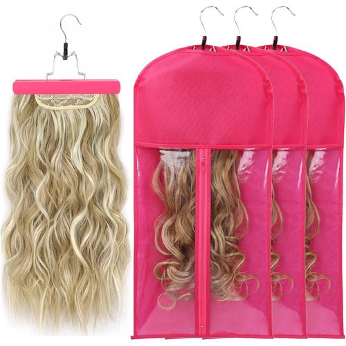 Wig Storage bags with Hanger /Wigs Hair Extension Storage Bag Hairpieces Storage Holder