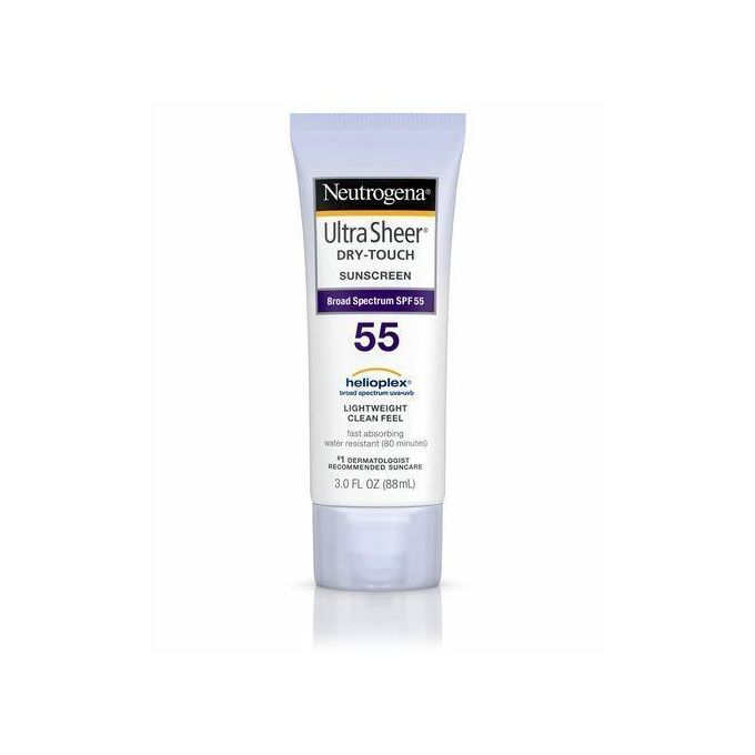 Neutrogena Ultra Sheer Oil-Free Sunscreen SPF 55 Sun Aging Moisture Lotion