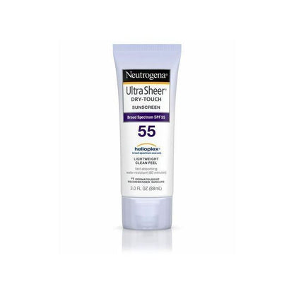 Neutrogena Ultra Sheer Oil-Free Sunscreen SPF 55 Sun Aging Moisture Lotion