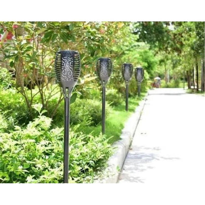 Solar Powered Flame Garden Light – Waterproof with Automatic Light Sensor