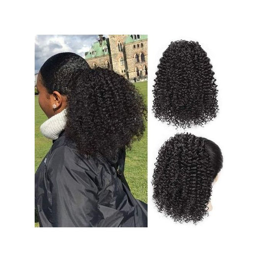 Beauty Kinky Curly Drawstring Extension Hair Ponytail Extension