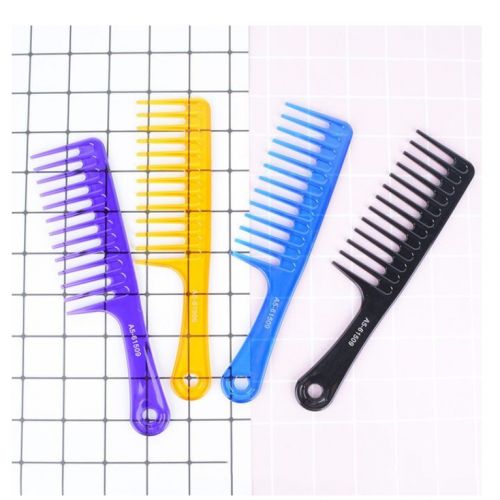 Wide Tooth Hair Comb Detangler With Handle