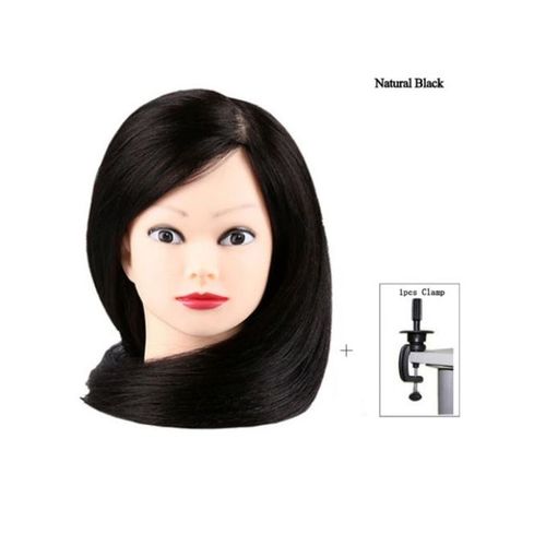 Dummy Female Mannequin Head/Hair Hairdressing Training Head Semi Human