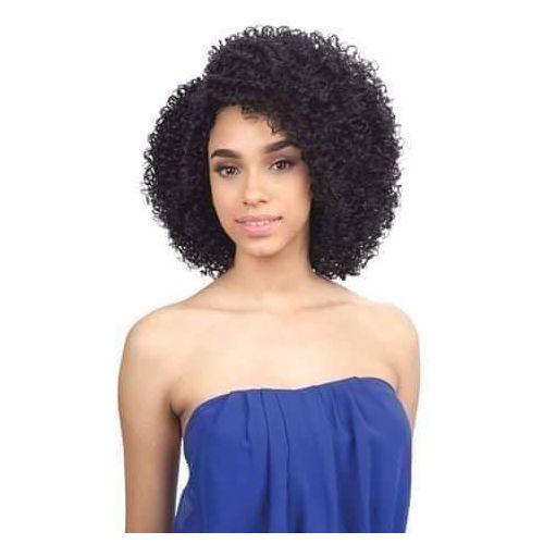 Natural Long Afro spring Wig - Black + FREE gift inside!