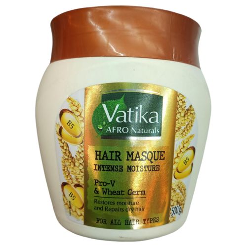 Vatika Intense Moisture HAIR MASQUE PRO-V & WHEAT GERM Restore Moisture ALL HAIR TYPES