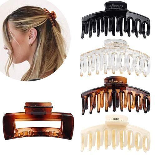 1 pcs Plastic Matte Hair Claws Hair Clips
