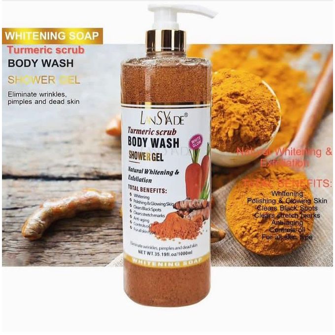 LansYade Turmeric Scrub Body Wash Shower Gel