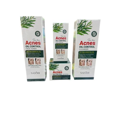 SADOER 4in1 Acnes set,Face Serum,face cream,face toner,face cleanser for Acnes,face Repair, moisturizing, Brightening Set.
