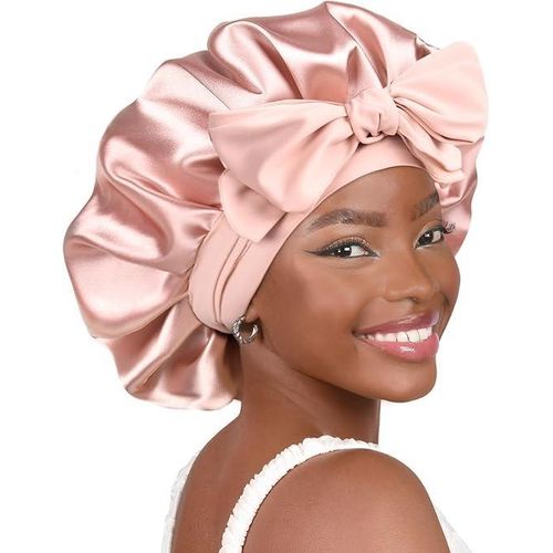 YANIBEST Adjustable Satin Silk Bonnet for Curly Hair Sleep Cap