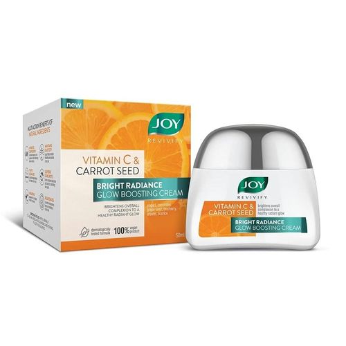JOY REVIVIFY Vitamin C & Carrot Seed Bright Glow Boosting Cream