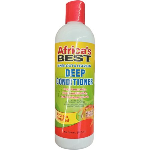 Africa's Best Rinse Out & Leave In DEEP CONDITIONER Anti Breakage Formula With Vitamin B3 & Collagen