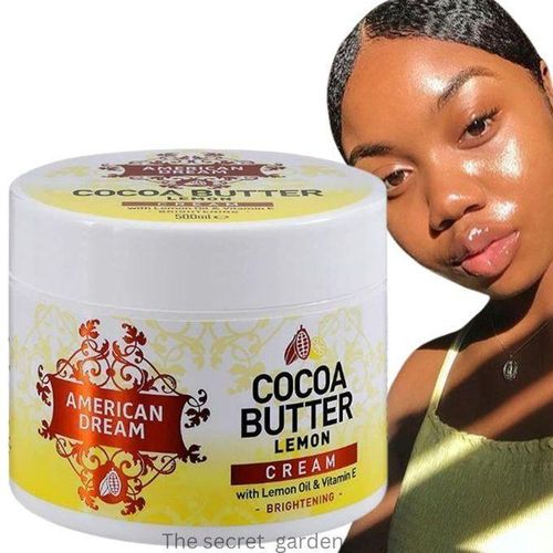 🔥 LIMITED DEAL — American Dream Cocoa Butter Lemon Brightening Cream 500ml | Even Tone + Deep Moisture + Vitamin E | KSh 2500