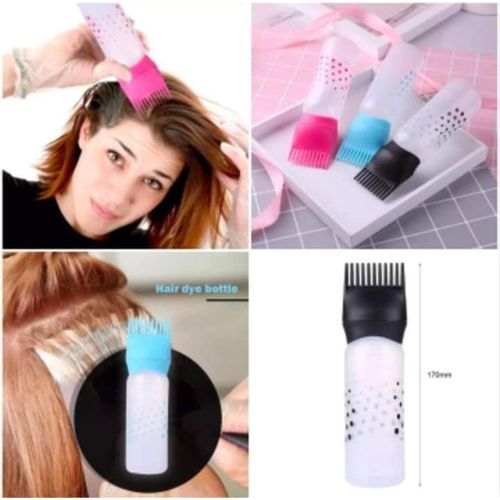 50oz Hair Dye Applicator Brush Bottle – Oil & Shampoo Comb Dispenser