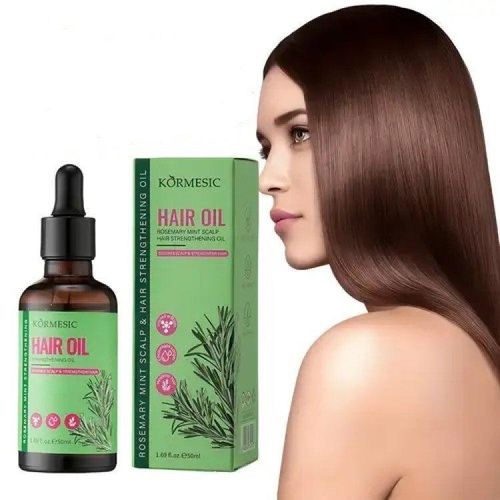 Rosemary Mint Oil Hair Growth, Hair Strengthening Thicknes Hair Nourish Hair Follicles Dry Scalp, Split Ends, Rosemary Mint Hair Loss Treatment & Thickens Hair,Scalp Care Promotes Hair Thickness_50ML