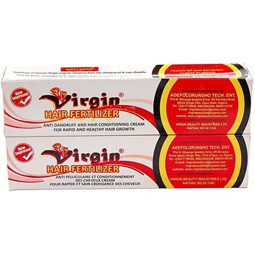 VIRGIN Hair Fertilizer Anti Dandruff &Growth Cream -2PCS
