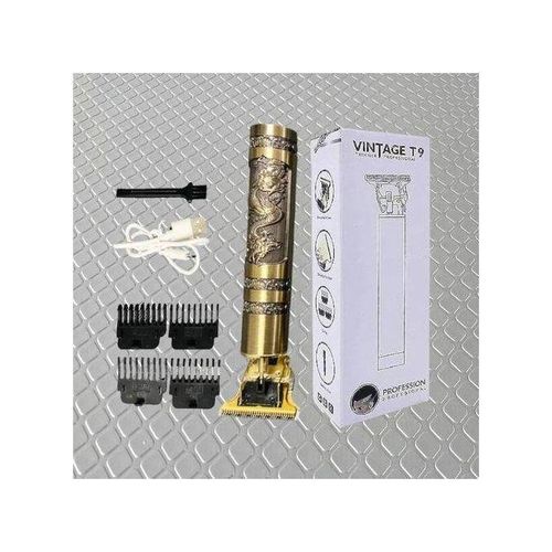 Ultra Silent Motor, Smooth Precise Cutting Professional USB charging T9 VINTAGE Hair Clipper Trimmer Shaver
