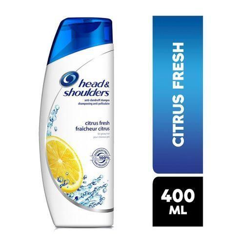 Head & Shoulders Citrus Fresh Anti-Dandruff Clarifying Shampoo for greasy hair/Oily Scalp-400 mL
