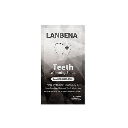 LANBENA Teeth Whitening Strips with Bamboo Charcoal