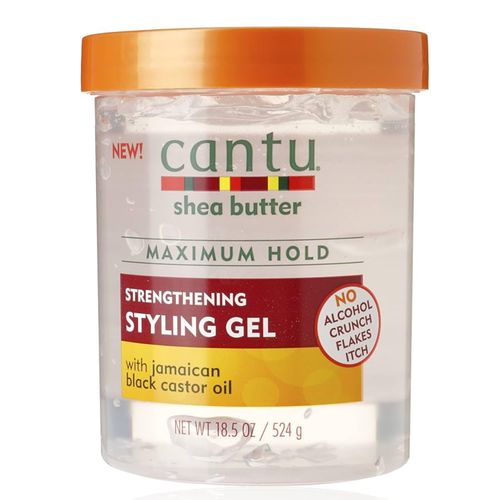Cantu Shea Butter Maximum Hold Strengthening Styling Gel with Jamaican Black Castor Oil- 524ml