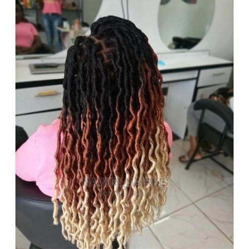 Wavy Gypsy Faux Locs Ombre Goddess Crochet Hair 3 piece