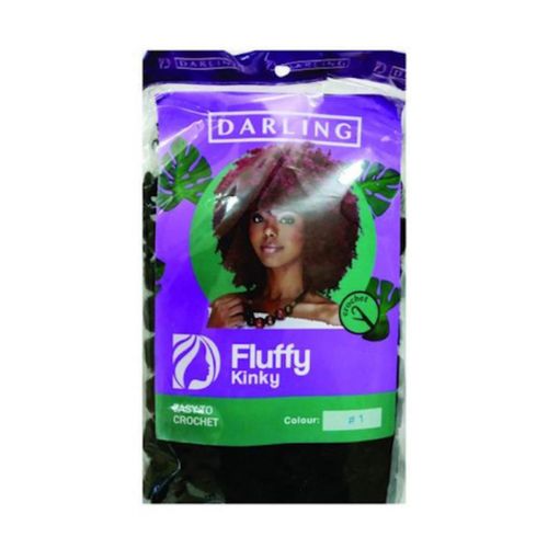 Darling Fluffy Kinky Hair Extensions – Colour No. 1