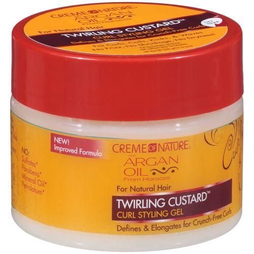 Creme Of Nature Argan Oil Twirling Custard Gel.
