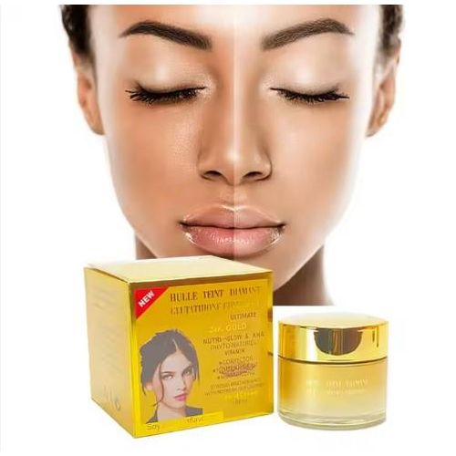 24K PURE GOLD Lait Teint Diamant Glutathione Comprime Ultimate Face Cream