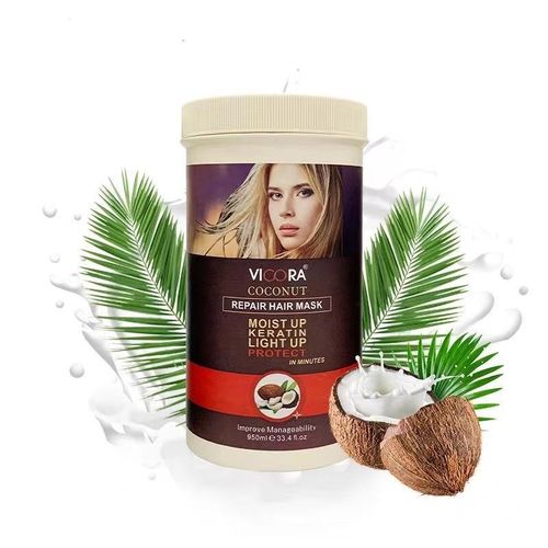 VIC Moisturizing Coconut Oil Hair Mask Nutrition Curly Hair Lofting Cream Damaged Nourish
