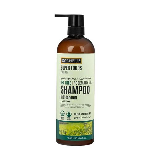 Cornells Tea Tree Anti-Dandruff Shampoo 1000ml, Scalp Care & Hair Strengthening.