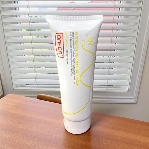 ONEON Sunscreen SPF 80/PA +++ Protect Natural Skin Tone Multiuse Refreshing Moisture Cream Block Harmful UV Rays Makeup Base Cream Make Up Primer Day Cream Suncream