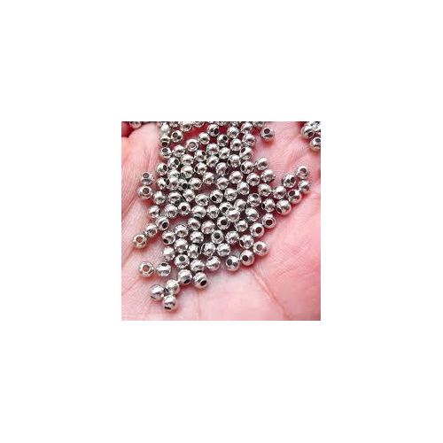 50pc Silver Plated Spacer Beads For Micro Locks/ DIY