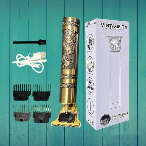 Vintage Ultra-Short Tooth Distance Cordless T9 Professional Hair Trimmer Clipper Kinyozi Shaver