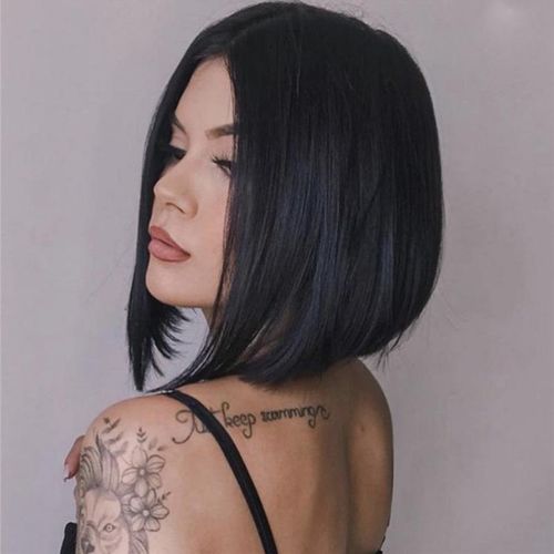 Medium Cut Bangs Wigs For Women Short Hair Medium Cut Bob Hairstyle For Women Bob Wigs And Head Cover For Women
