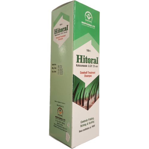 Hitoral DANDRUFF TREATMENT SHAMPOO Healthy Hair Flaking Itching Scalp Scaling