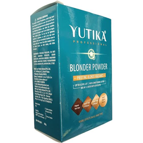 Yutika BLONDER POWDER Professional HAIR LIGHTENING Pristine Blonde Radiance For All Hair Types pp