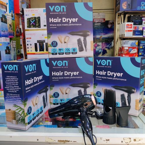 VON Commercial hairdryer black