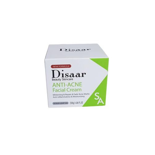 Disaar ANTI-ACNE Face Cream With Salicyclic Acid. Treats Acne, Fades Acne Marks, Moisturizes, Lightens Spots, Brightens, Repairs, Restores & Minimizes Pore