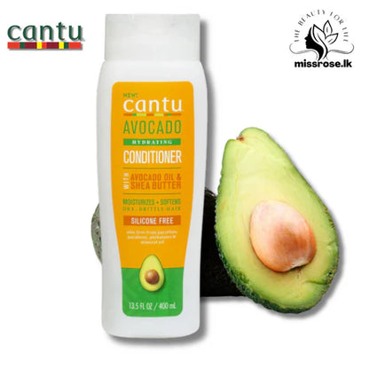 CANTU Avocado Hydrating Conditioner with Avacado Oil & Shea Butter for Curls, Coils and Wavy Hair - 400ml