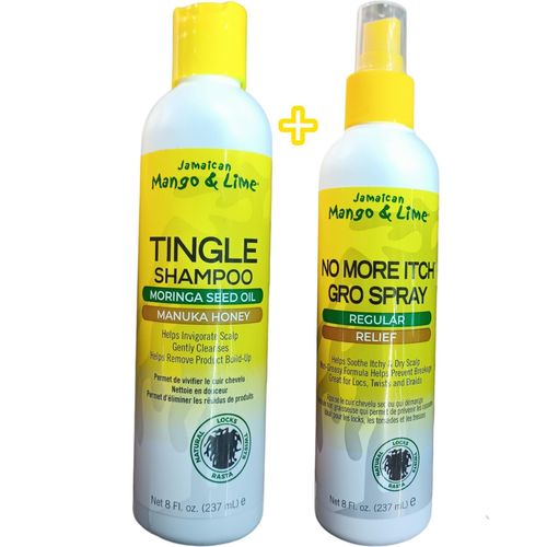 Jamaican Mango & Lime TINGLE Shampoo + NO MORE ITCH Go Spray