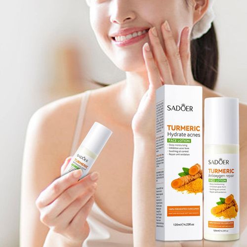 SADOER Turmeric Antioxygen Repair Deep Moisturizing Inhibition Acne Form Soothing Oil Control Face Lotion